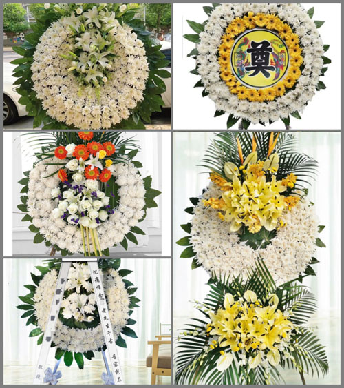 湖北武汉市新洲区汪集街道绿湾村花圈速递